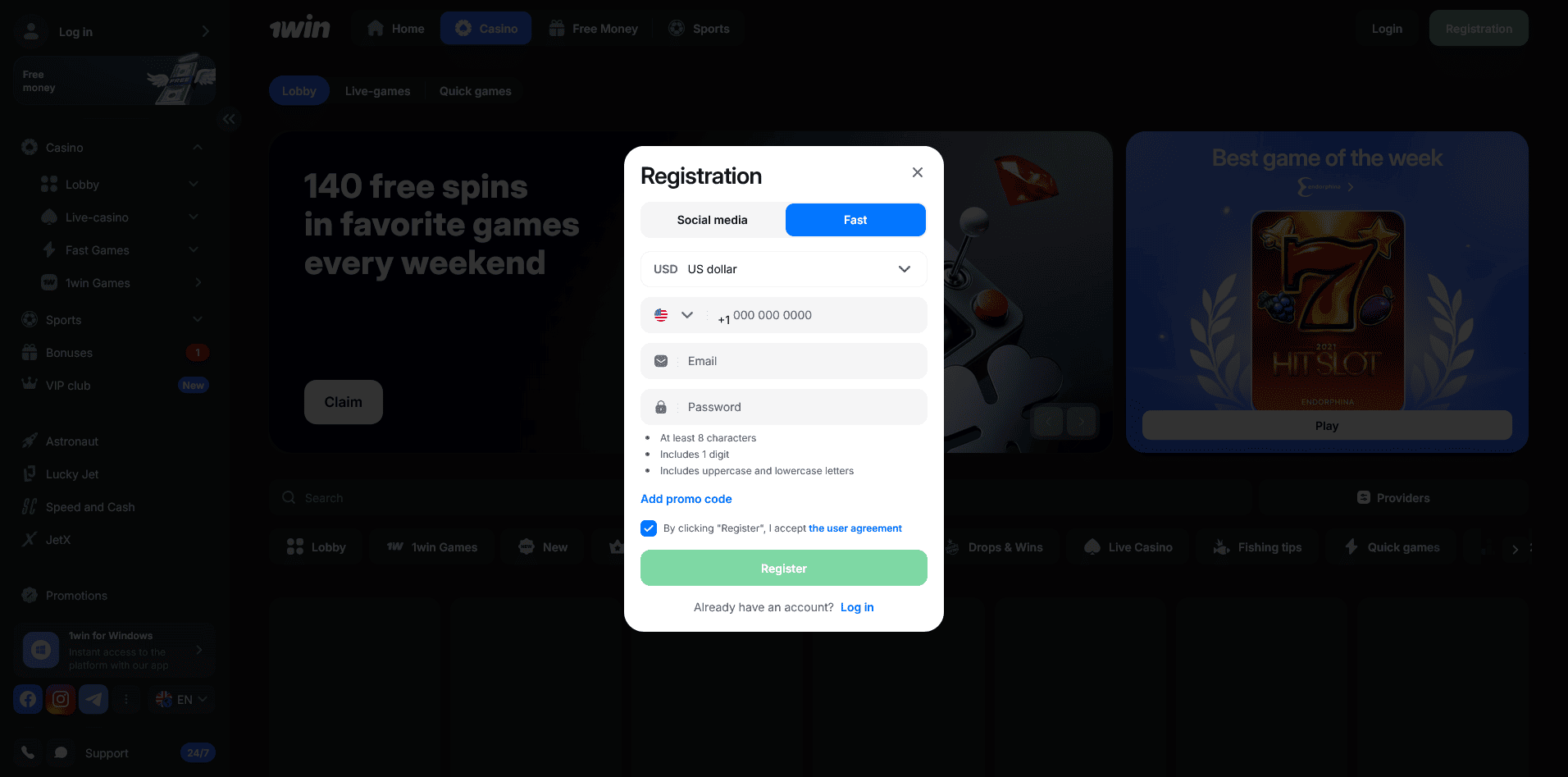 Plinko game 1Win Casino
