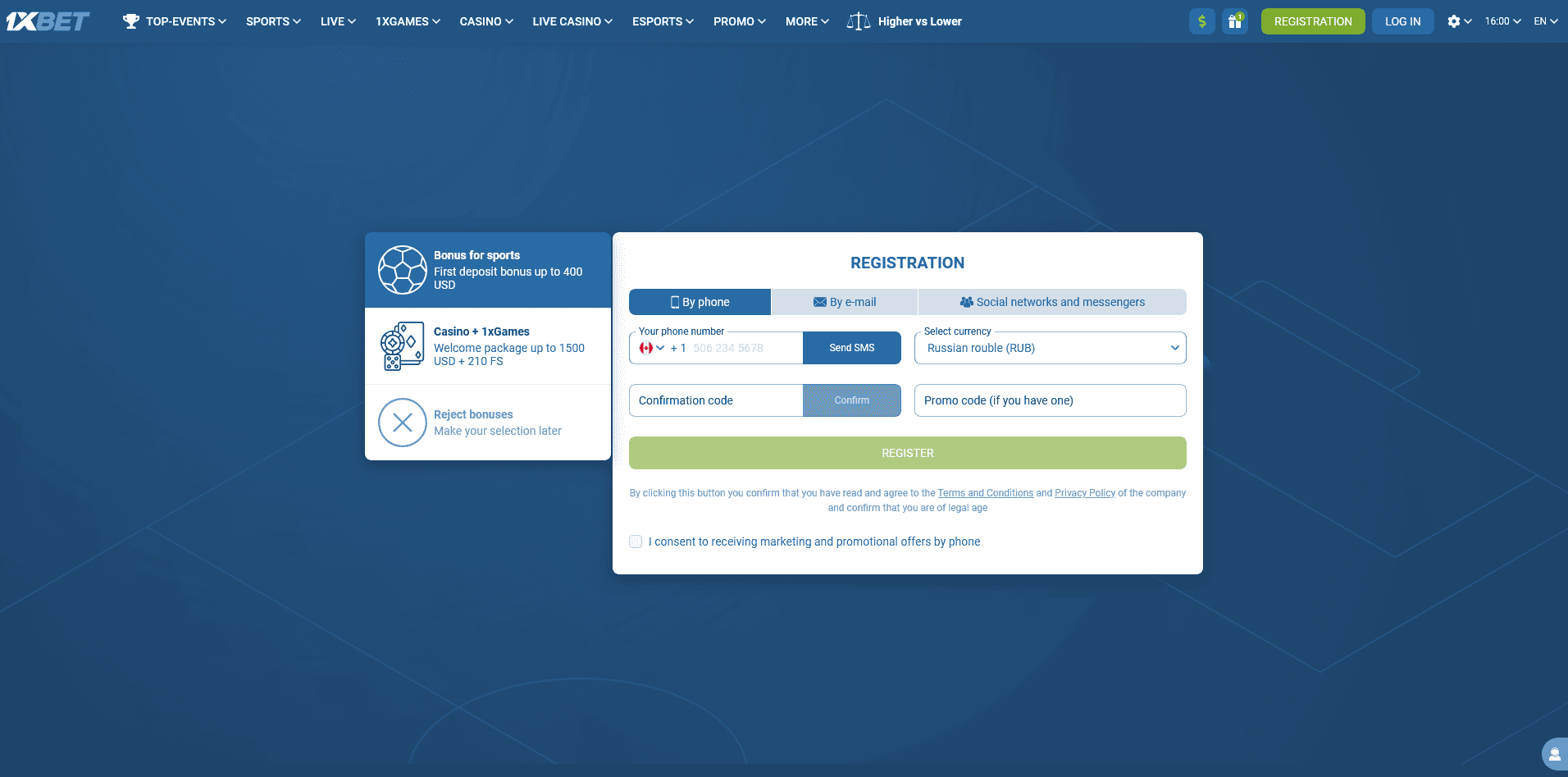 Plinko game 1xBet Casino