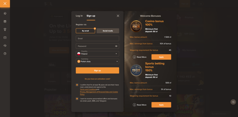 Plinko game Sol Casino